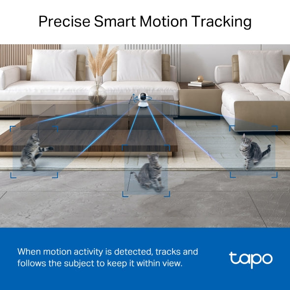 Tapo 4mp Indoor Camera Tapo C220 Pan/Tilt AI Home Security Wi-Fi Camera - متجر نصر