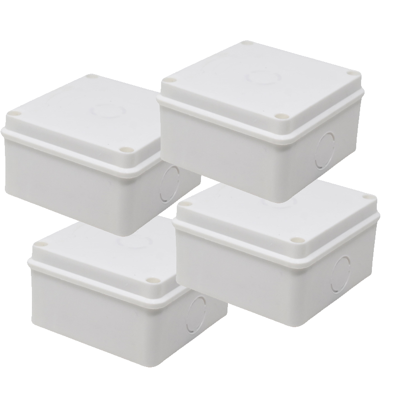 12 cm × 12 cm Waterproof Junction Box | Camera Back box | 4-Pack متجر نصر