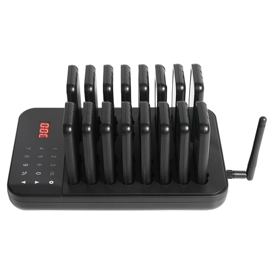 Wireless Vibration Calling System for Restaurant & Café 300m | 16 Pager متجر نصر