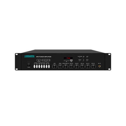 DSPPA 250W 6 zones Mixer amplifier with MP3/FM/USB/SD /MP225U متجر نصر
