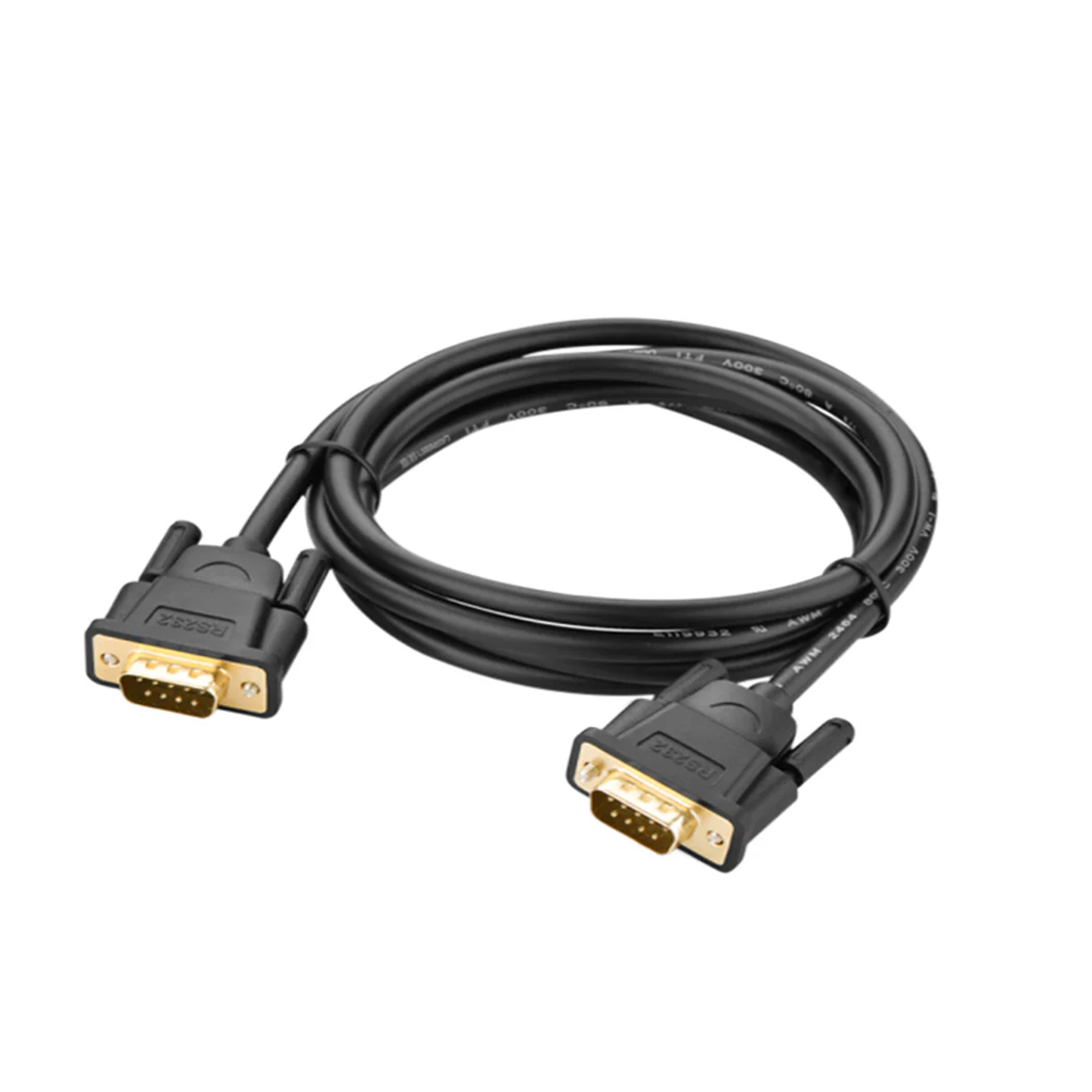 UGREEN DB9 RS232 Adapter Male to Male Cable 1.5m (Black) - 20153 متجر نصر