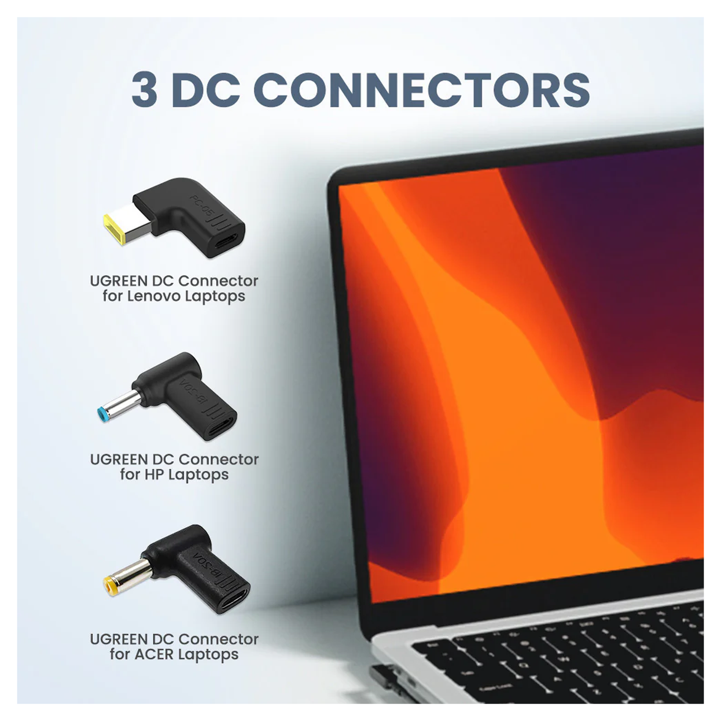 محول طاقة UGREEN USB-C 67W PD GaN Tech / 35063 - متجر نصر