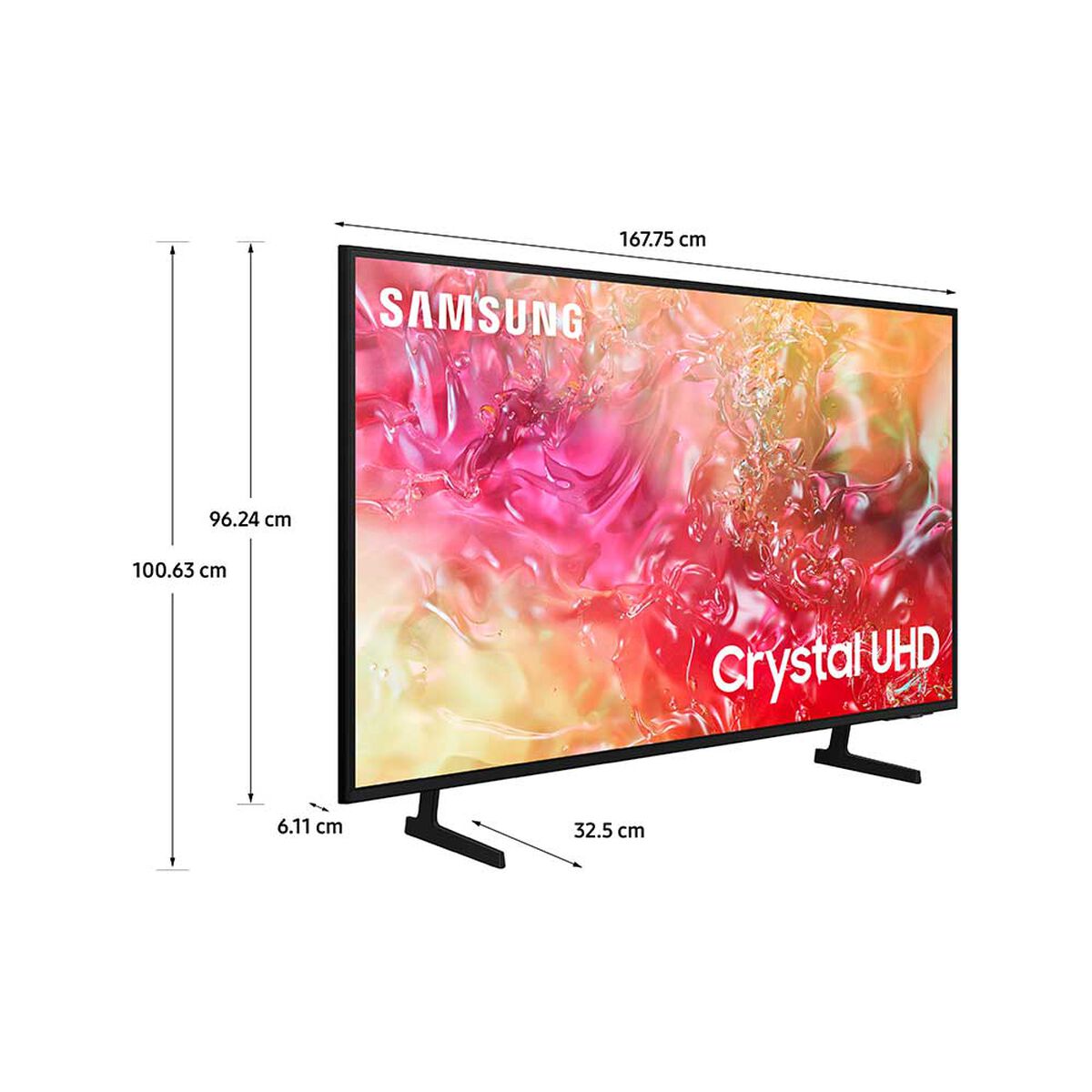 Samsung 75'' Crystal UHD 4K Smart TV | 75DU7000 2024 - متجر نصر