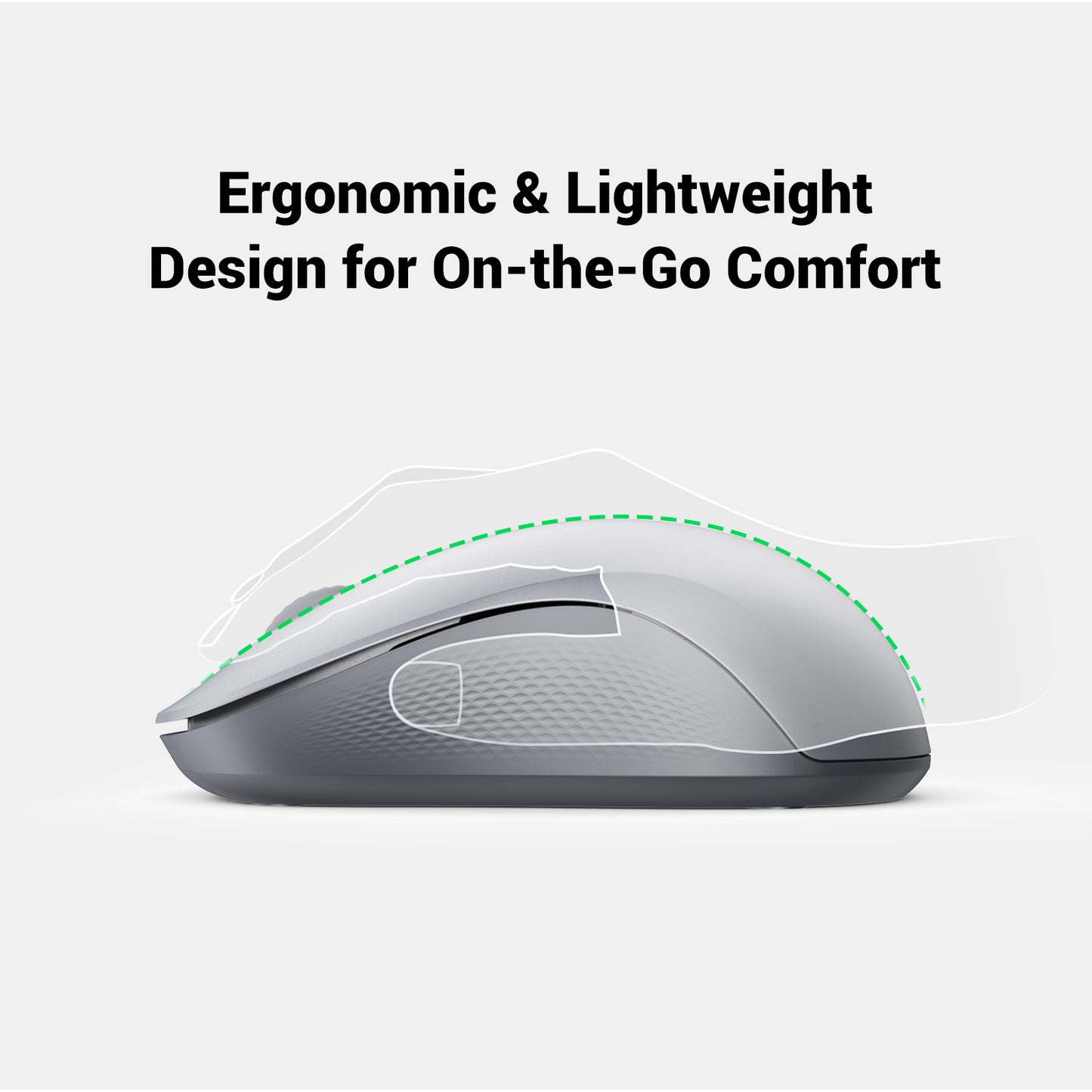 UGREEN Multimode WRLS Mouse 2.4GHZ Bluetooth (Black) / 65773 متجر نصر