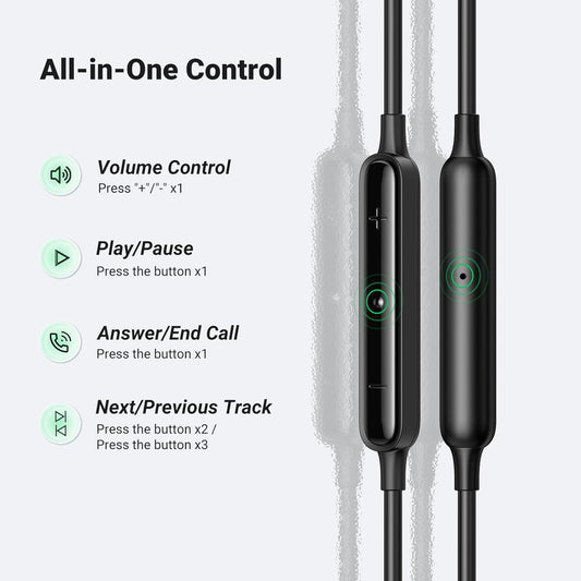 UGREEN HiTune Earphones, In-Ear Wired Headphone with Stereo Audio Microphone / 30638 متجر نصر
