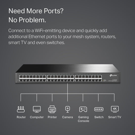 TP-Link 48-Port Gigabit Rackmount Switch / TL-SG1048 متجر نصر