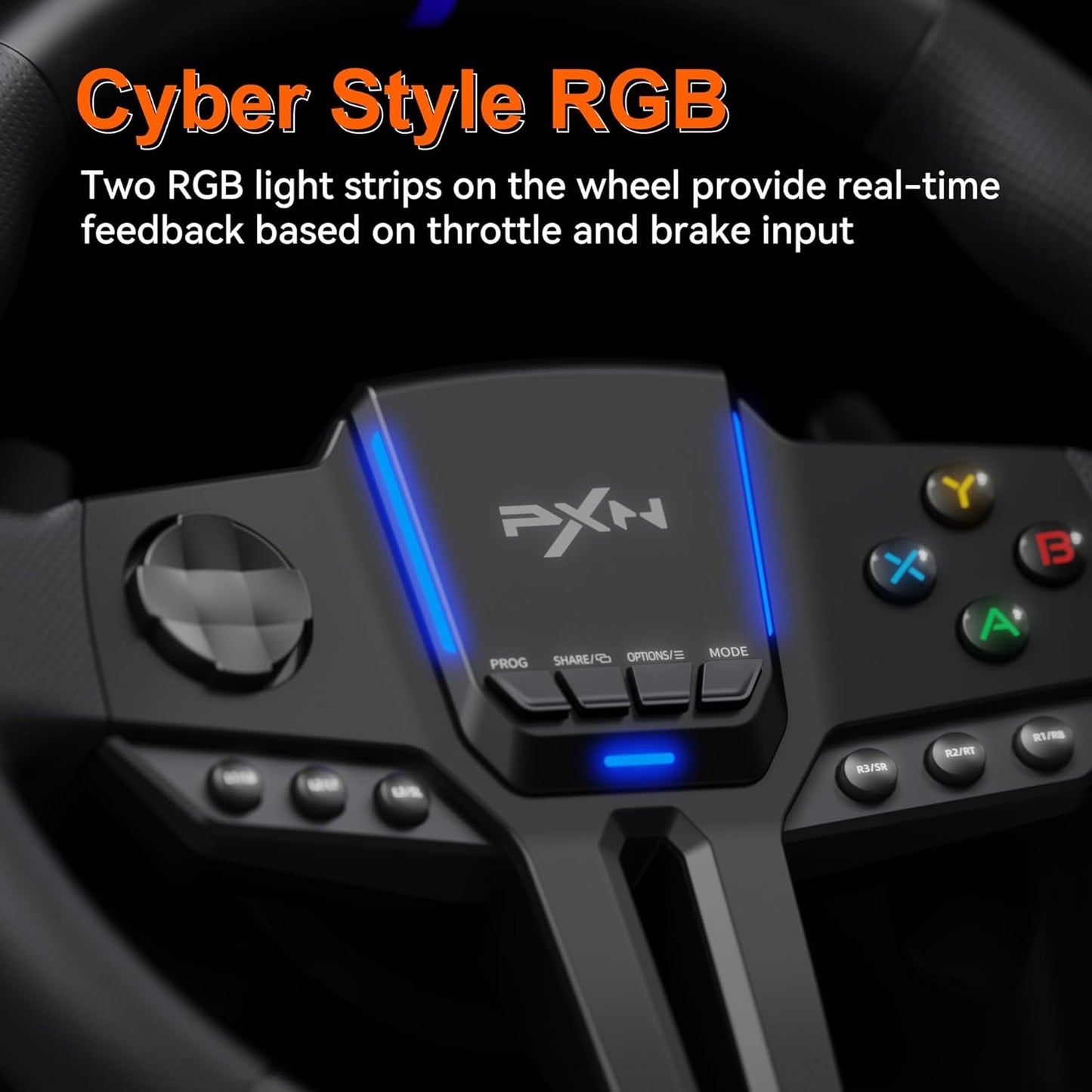 Pxn V900 Gaming Steering Wheel with Linear Pedals - متجر نصر