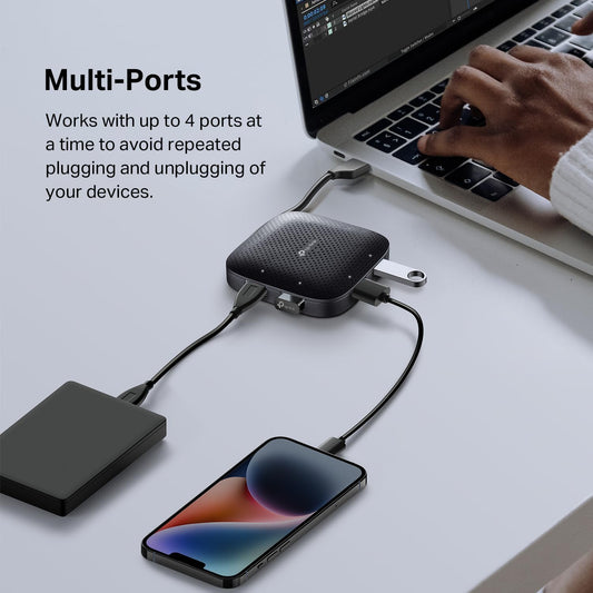 TP-Link UH400-USB 3.0 4-Port Portable Hub متجر نصر