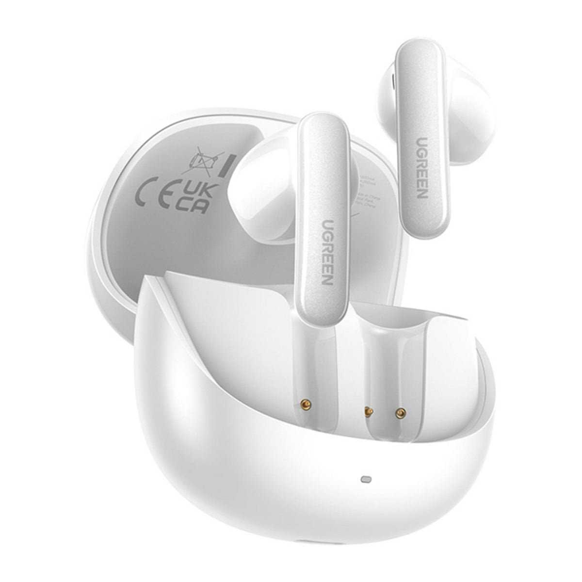 سماعات أذن لاسلكية UGREEN LightBuds Pro، إلغاء ضجيج تكيفي ANC، صوت عالي الدقة Hi-Res LDAC، 6 ميكروفونات لمكالمات بالذكاء الاصطناعي، Bluetooth 6.0، مدة تشغيل 32H، أبيض | WS215 - متجر نصر