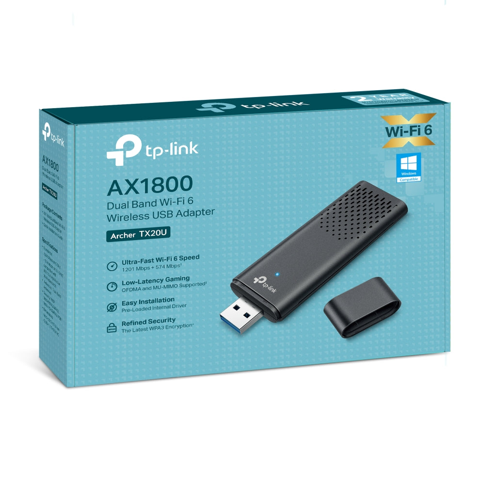 وصلة واي فاي USB TP-Link AX1800 ثنائية النطاق Wi-Fi 6 | Archer TX20U - متجر نصر