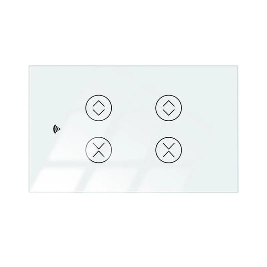 Tuya Curtain Smart Switch | (1/2 Curtain) | (White/Black) | (US/MK) 2 Curtain 15809 #White