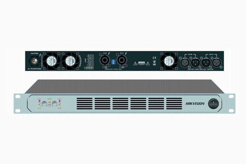 امبلي فاير احترافي Hikvision 250W 2-Channel | DS-QAPAR25-2 - متجر نصر