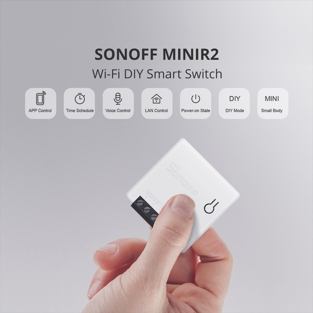 Sonoff Wi-Fi Smart Switch with DIY Mode 10A / MINIR2 - متجر نصر