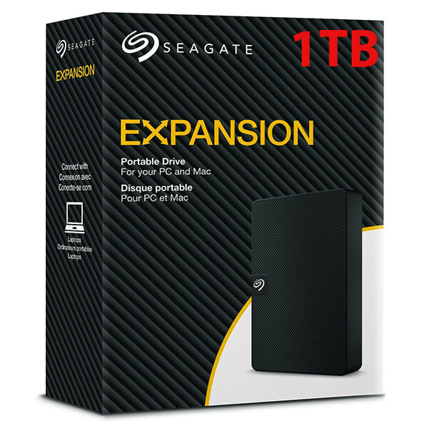 Seagate Expansion Portable, 1TB HDD, USB 3.0 For Mac & Pc متجر نصر