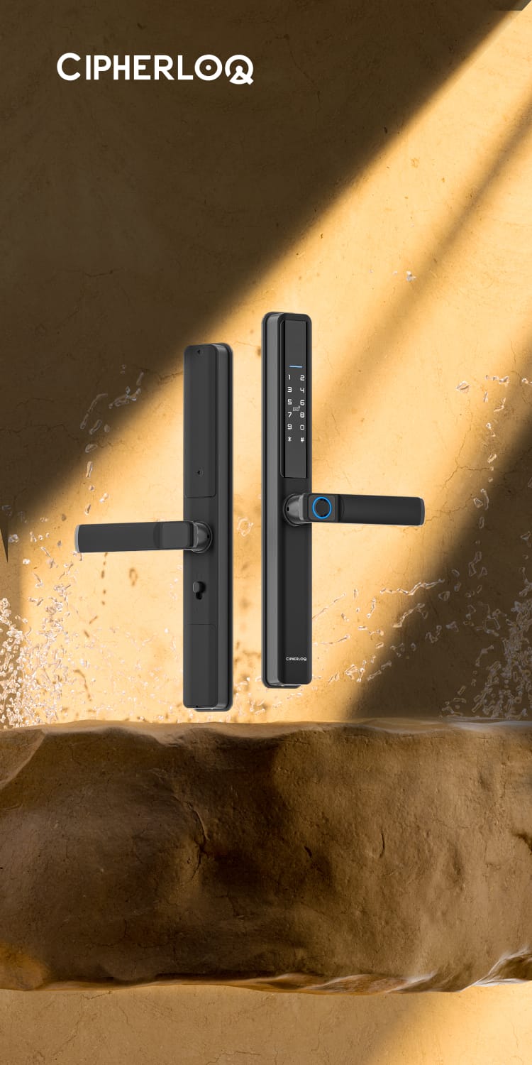 Smart Door Lock for Aluminum Doors Slim Side | SE102x - متجر نصر