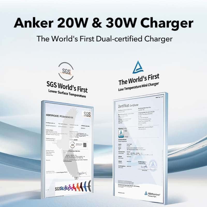 Anker Zolo Charger USB-C Output Wall Charger 20W PD 3.0 Black - متجر نصر