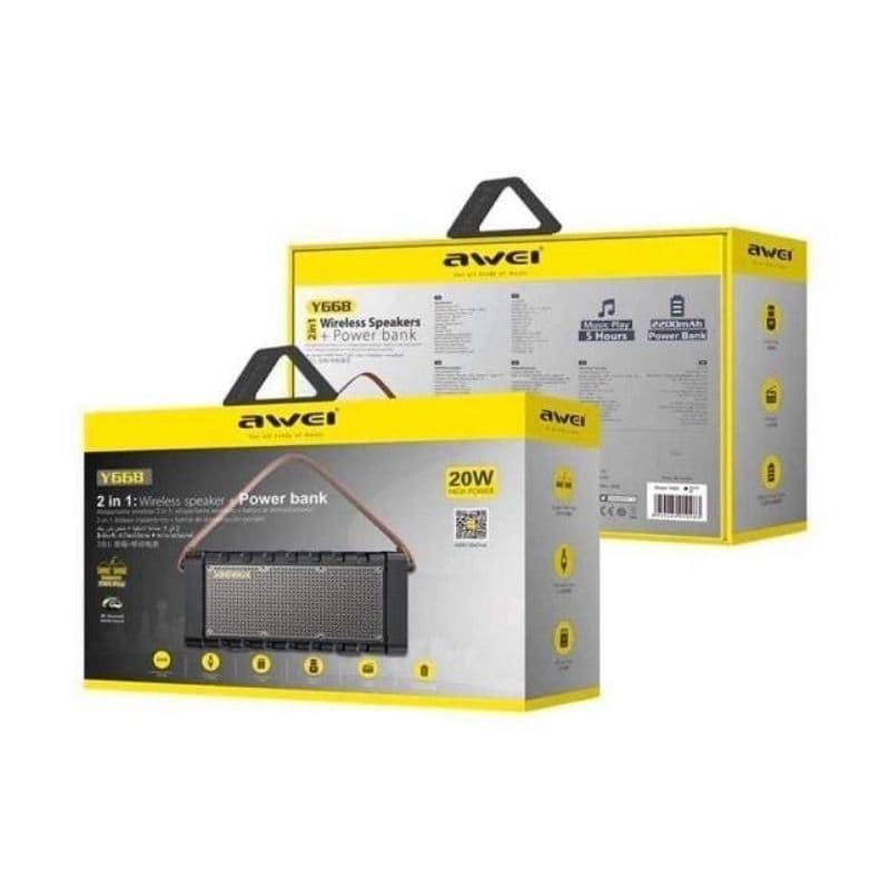 مشغل موسيقى Awei Y668 ABS بتقنية البلوتوث 5.0 - متجر نصر