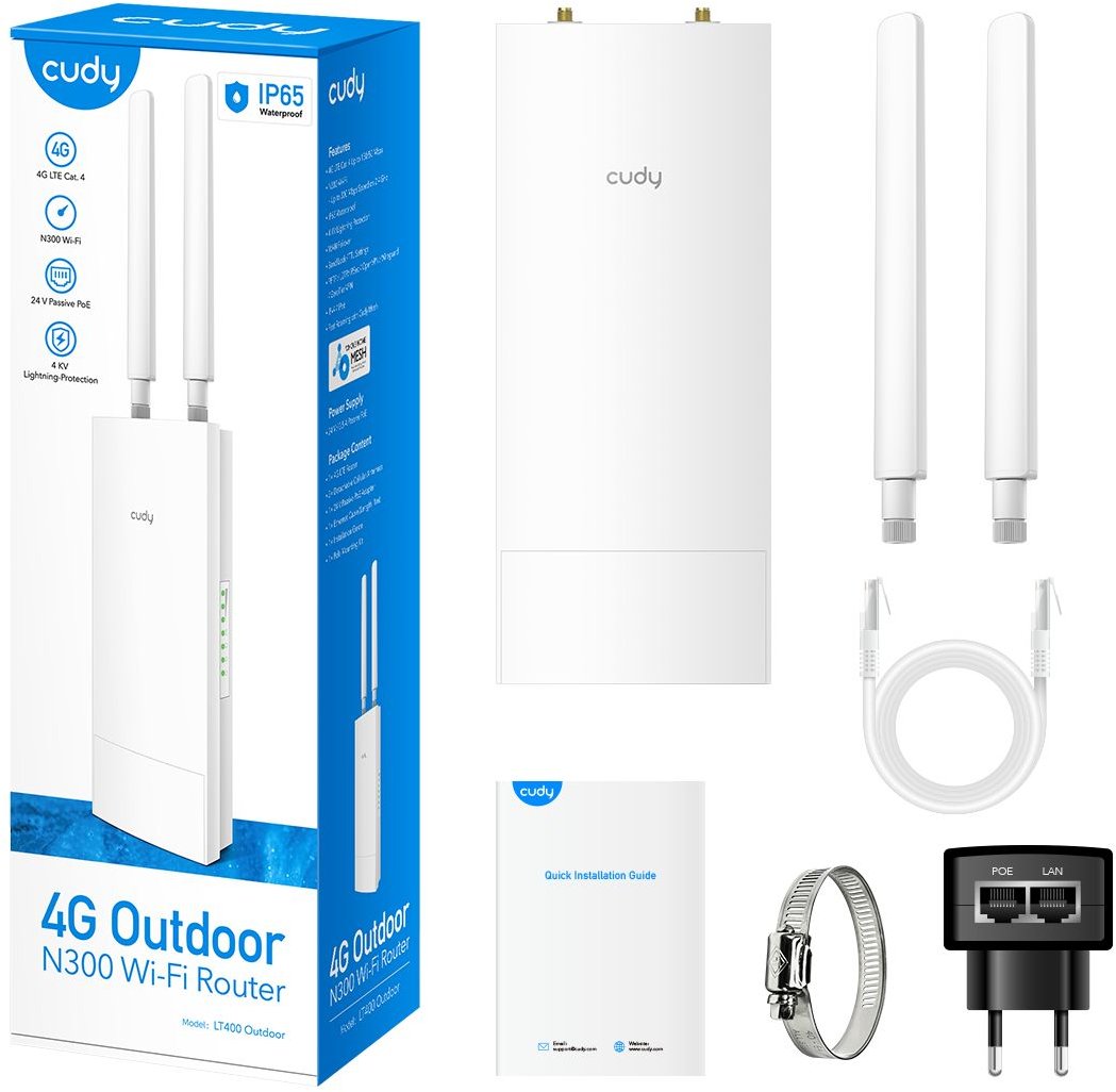 Cudy LT400 Outdoor 4G LTE Cat 4 N300 - متجر نصر