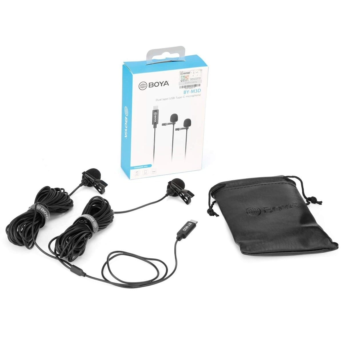 BOYA BY-M3D Dual lapel USB Type-C Microphone - متجر نصر