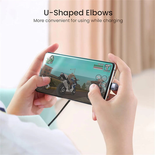 UGREEN Angled USB-C Male To USB2.0 A Male 3A Data Cable(180°Angle) / US311 متجر نصر