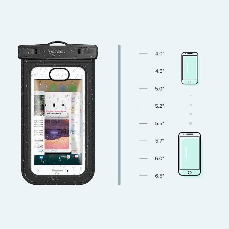 Ugreen waterproof pouch phone bag IPX8 up to 30m / 60959 - متجر نصر