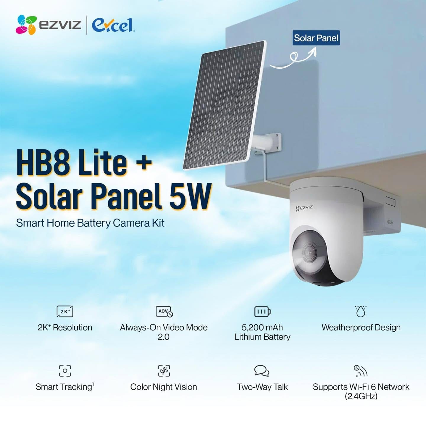 Ezviz 4mp Outdoor WiFi+4G PT Solar Camera | HB8cSP-4G - متجر نصر