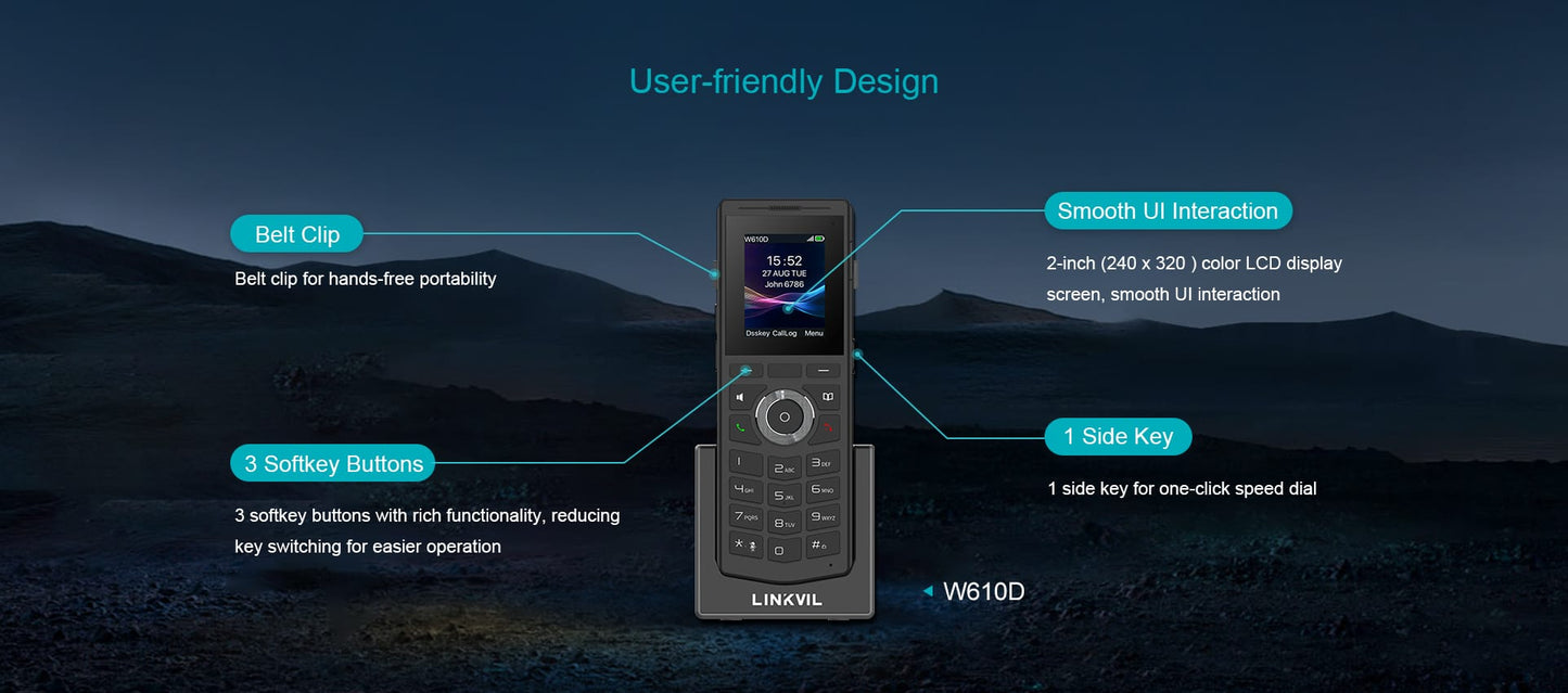 Fanvil Portable DECT Phone/ W610D - متجر نصر