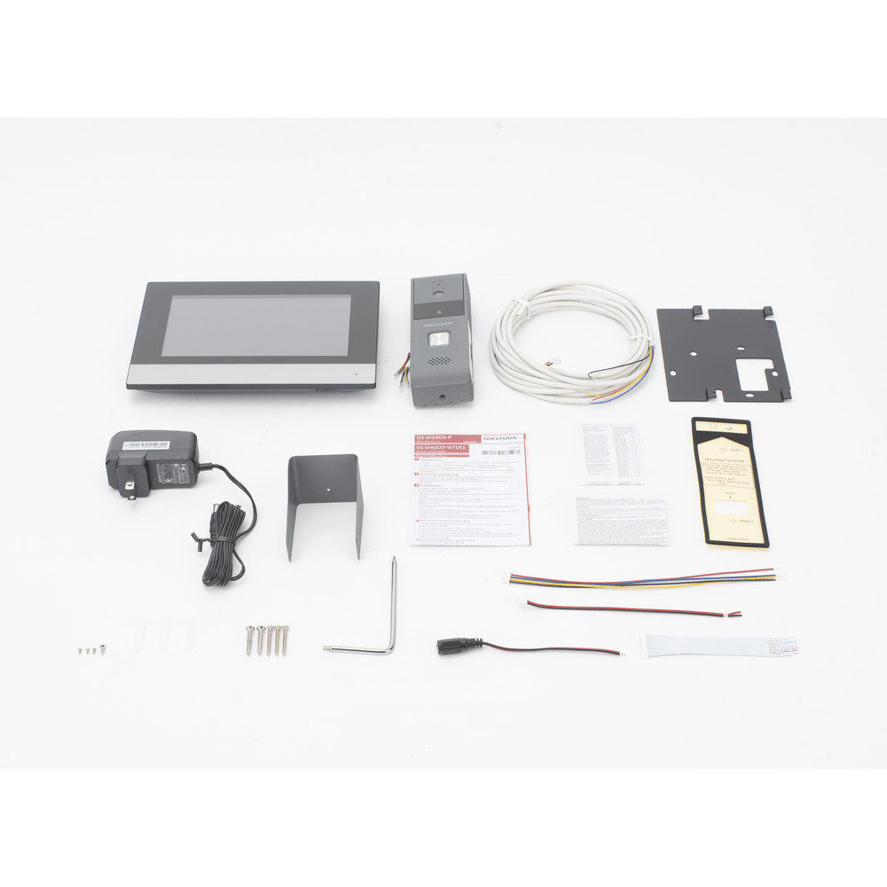 Hikvision-C Hybrid Video Intercom Kit 7" Touch Screen | DS-KIS303-P - متجر نصر