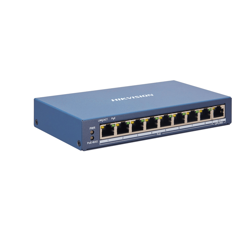 POE سويتش بيانات و طاقة 9 منفذ | Hikvision.DS-3E1309P-EI/M - متجر نصر