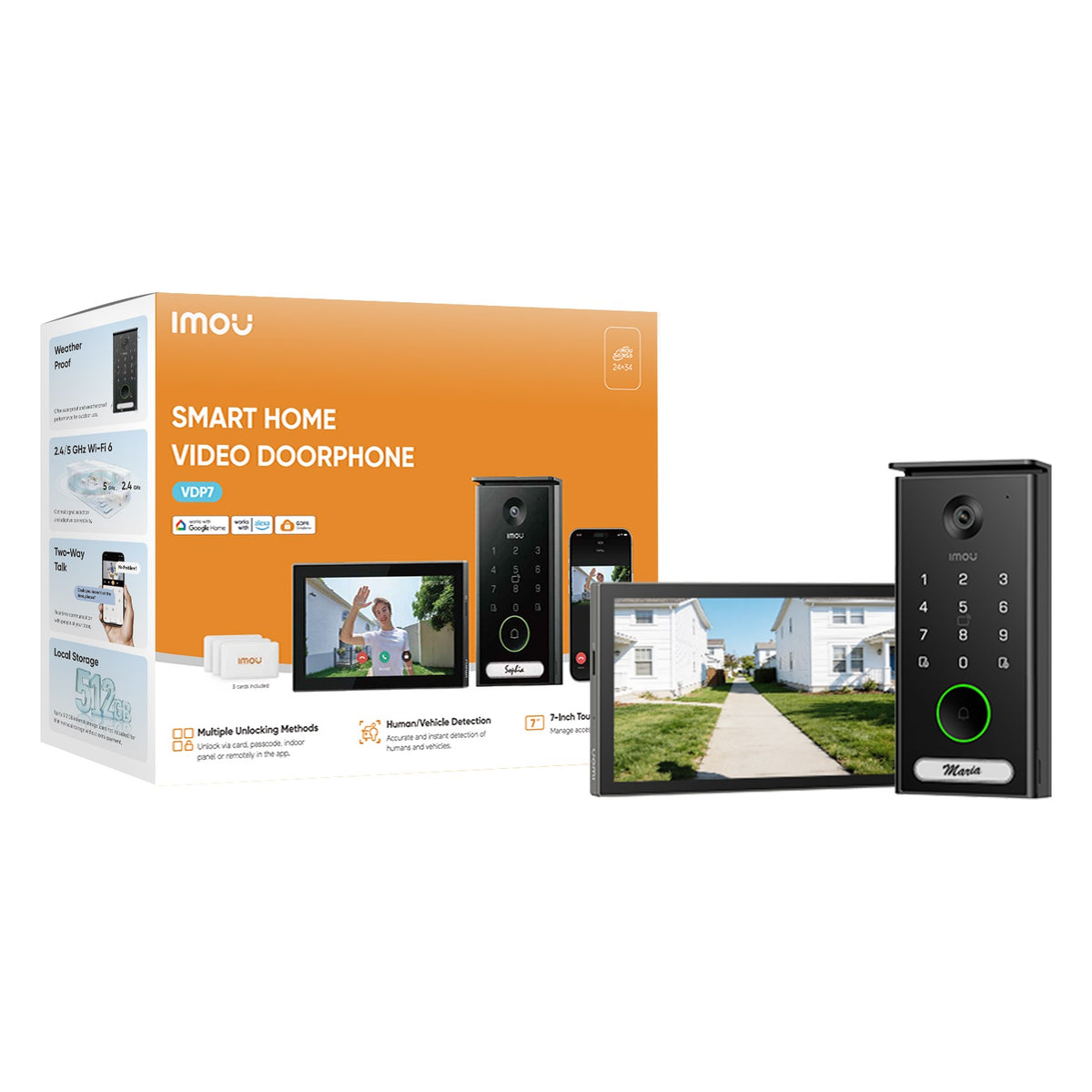 IMOU-C VDP7 5MP Video Door Phone with 7" Touch Screen (PoE / Wi-Fi) | VO1-5M0A/VH1-7A0A - متجر نصر