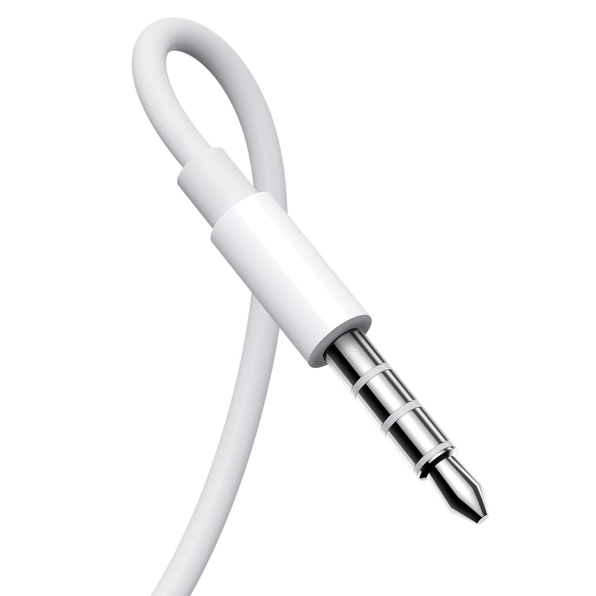 JOYROOM® 3.5mm Wired Earphones, 14.2mm Drivers, 3-Button Remote with Mic, Half In-Ear, 1.2m TPE Cable White | JR-EW01 - متجر نصر
