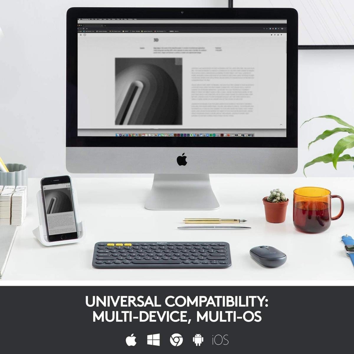 Logitech K380 Multi-Device Bluetooth Keyboard - متجر نصر