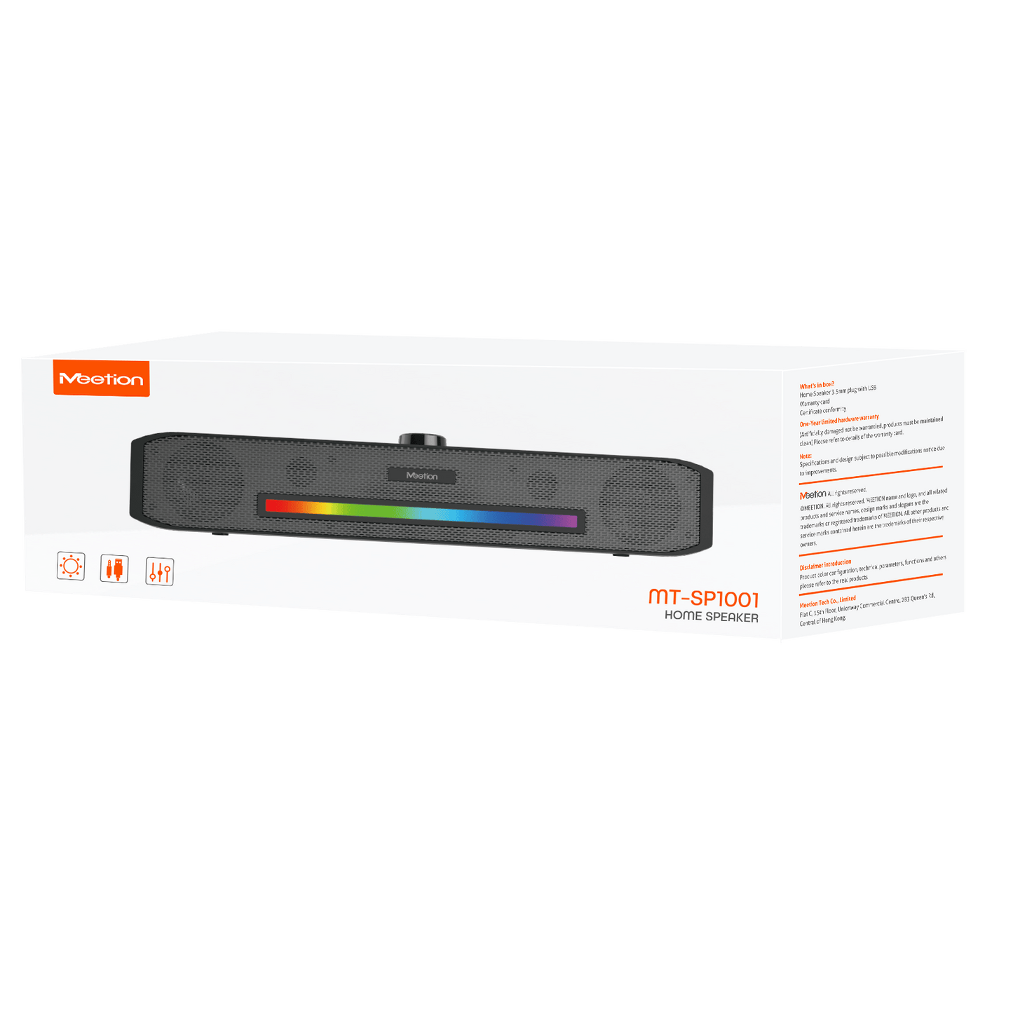Office Strip Desktop Speaker 3Wattx2 /SP1001 - متجر نصر