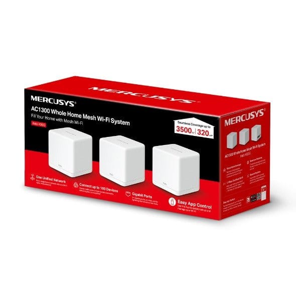 Mercusys Halo H30G | AC1300 Whole Home Mesh Wi-Fi System (3Pack) - متجر نصر