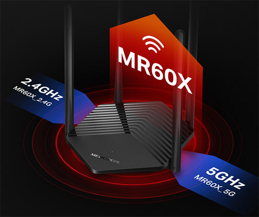 Mercusys MR60X AX1500 Dual-Band Wi-Fi 6 Router متجر نصر