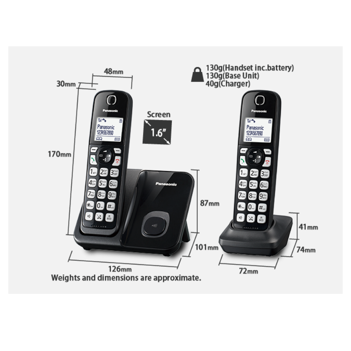 Panasonic Expandable Cordless Phone KX-TGD512 متجر نصر
