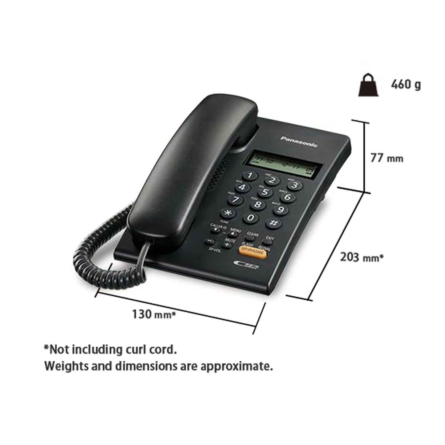 Panasonic KX-TSC62 Corded Phone - Black متجر نصر