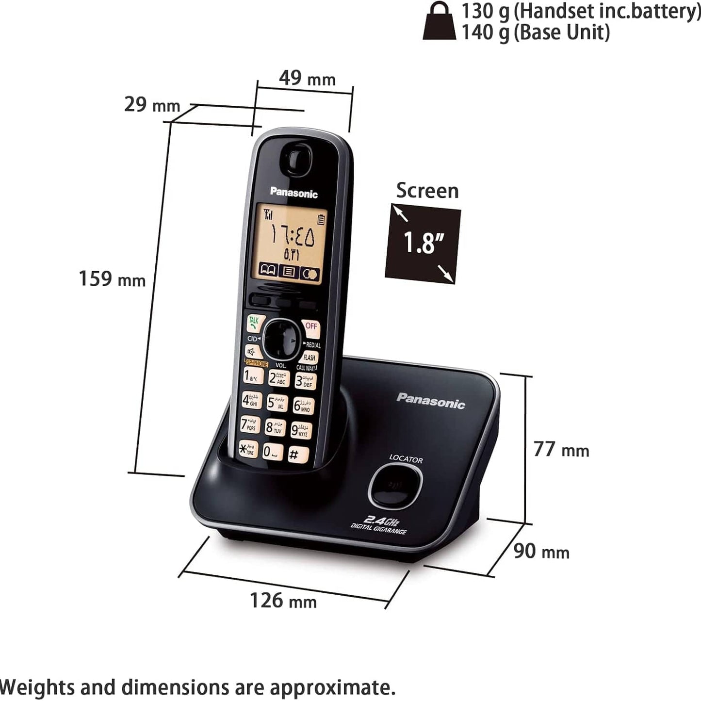 Panasonic Cordless Telephone KX-TG3711 - متجر نصر