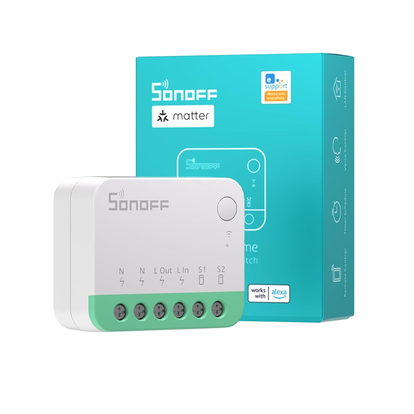 مفتاح ذكي Sonoff Mini Wi-Fi (Matter) 10 أمبير / MiniR4M - متجر نصر