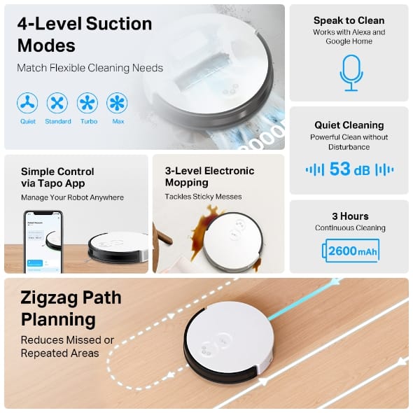 Robot Vacuum & Mop / Tapo RV10 - متجر نصر