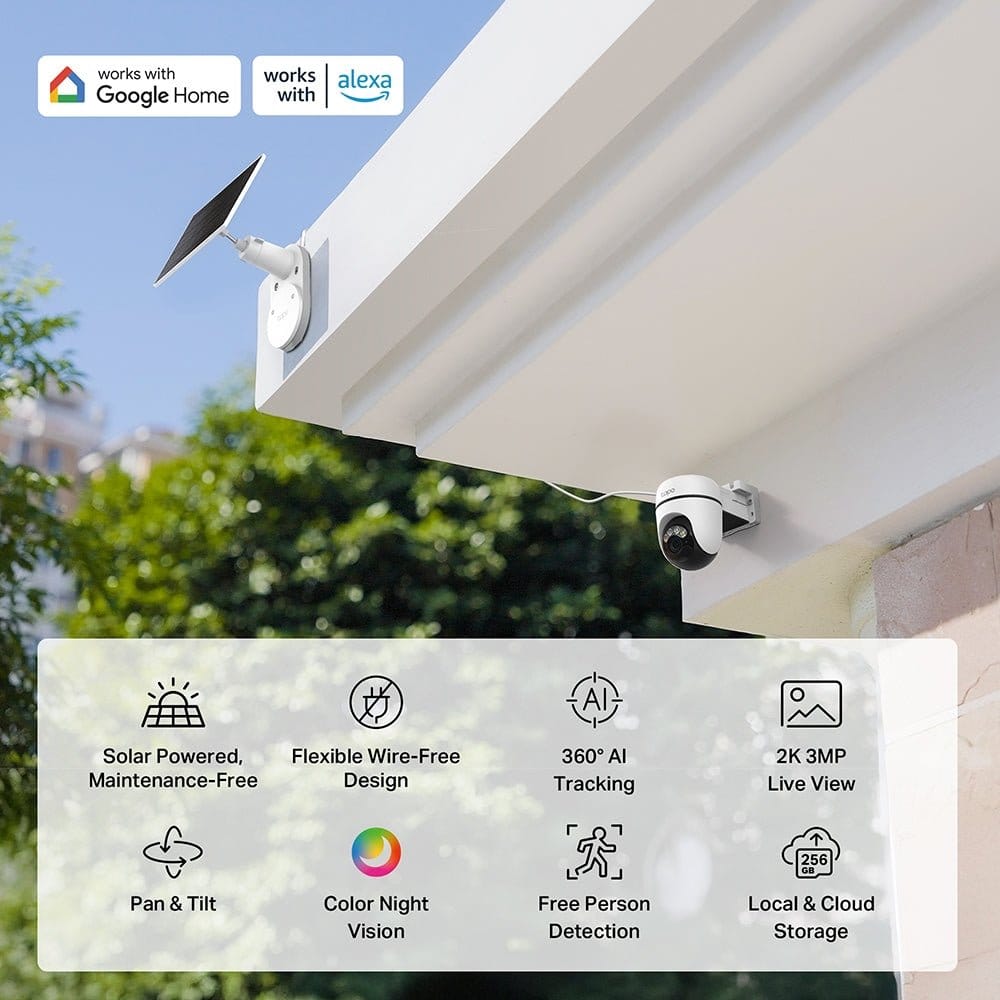 Tapo 3mp Smart Solar-Powered Security Camera | C610 Kit - متجر نصر