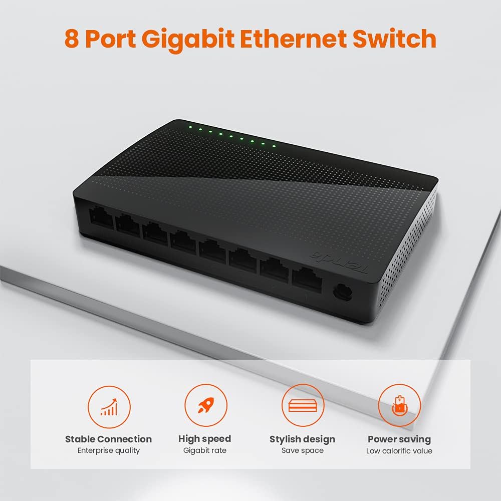 Tenda 8-Port Gigabit Ethernet Switch -SG108M - متجر نصر