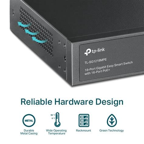 TP-Link 18-Port Gigabit Easy Smart Switch / TL-SG1218MPE - متجر نصر