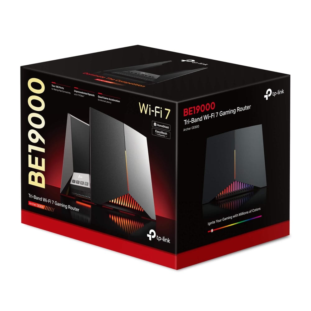 جهاز التوجيه (الراوتر) TP-Link المخصص للألعاب BE1900 ثلاثي النطاق Wi-Fi 7 | GE800 - متجر نصر