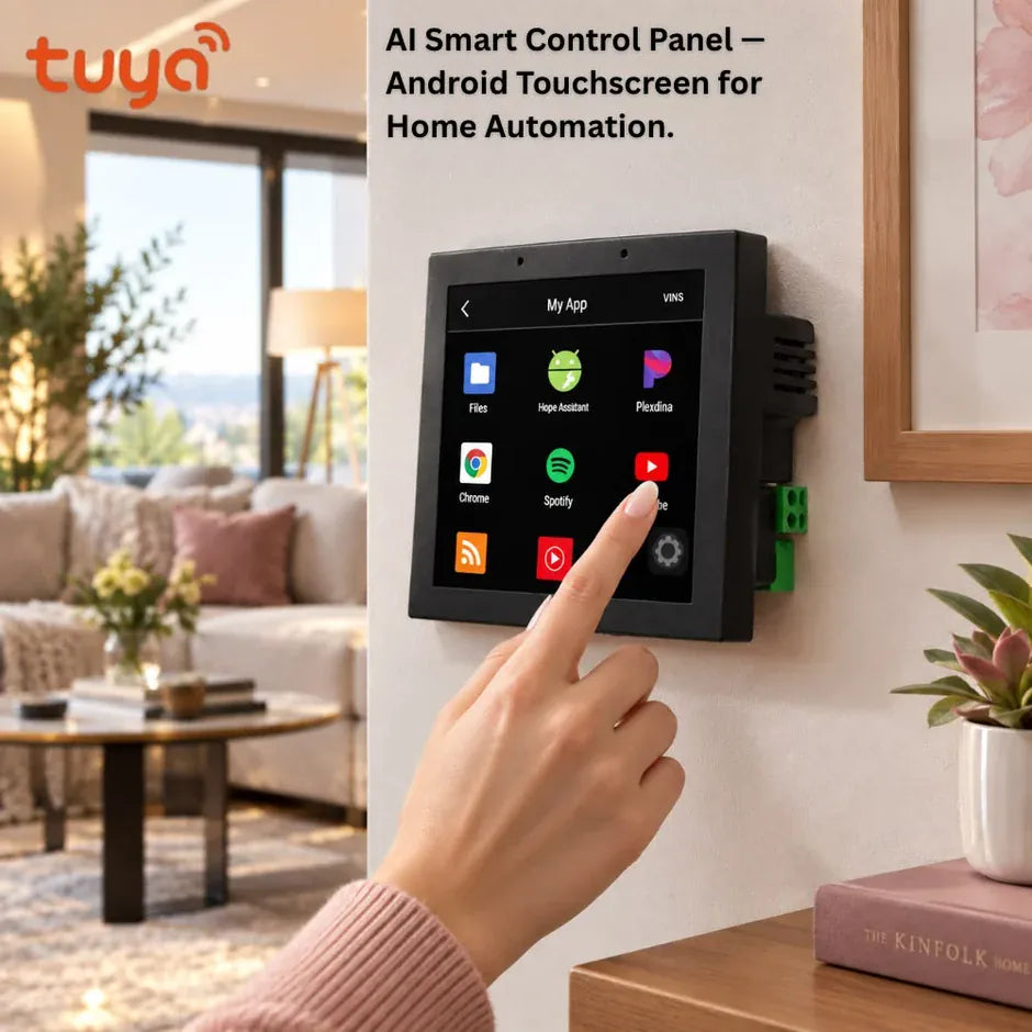 Tuya 4" Android Smart Home Control Panel with Zigbee Gateway - متجر نصر