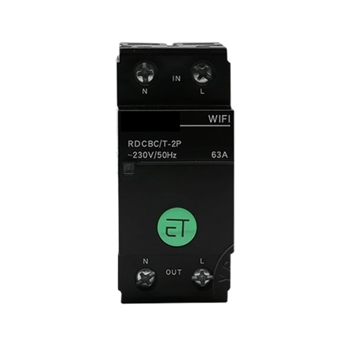 Tuya Smart Breaker 2 Pole (Energy Meter) (36mm / 63A) Black HAW-03T - متجر نصر