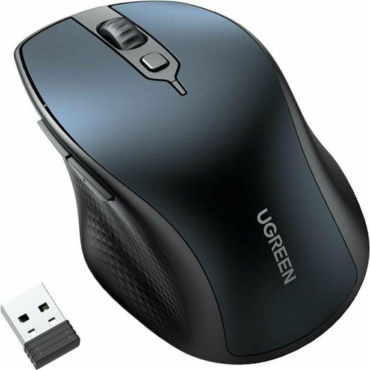 UGREEN Ergonomic Wireless & BLT Mouse |Multicolor| MU101 Blue (AA alkaline battery not included) #15807