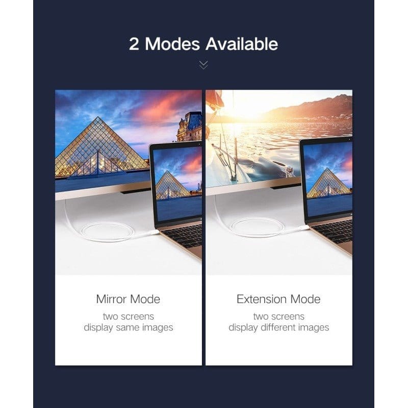 UGREEN 1.5M USB Type C Male To DisplayPort Female Cable 4k /MM139 - متجر نصر