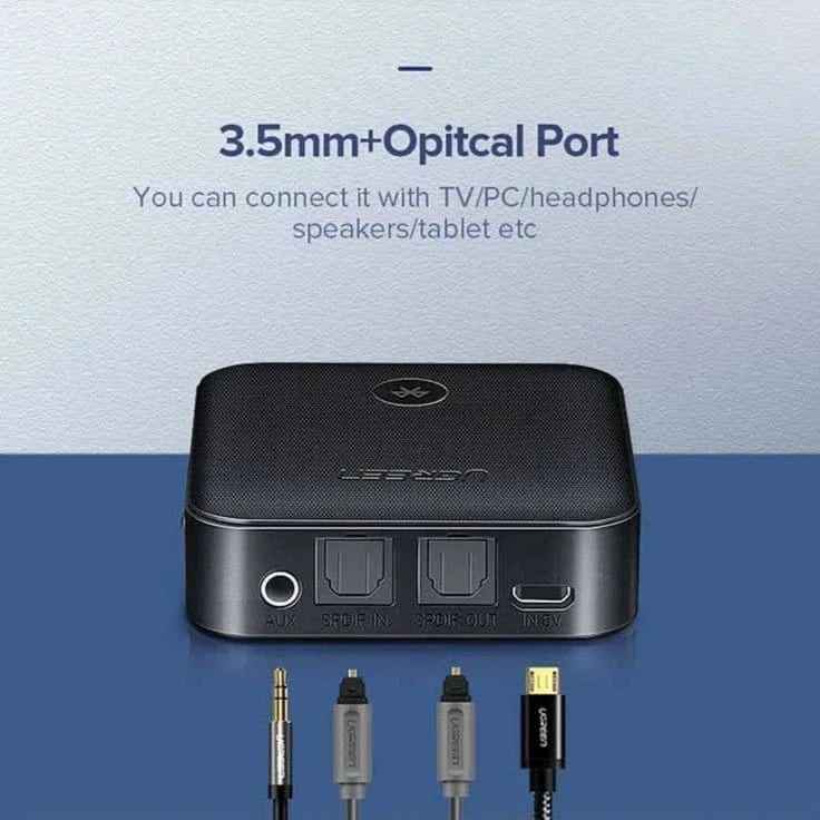 UGREEN 2-in-1 Bluetooth 5.0 Transmitter and Receiver /CM144 - متجر نصر