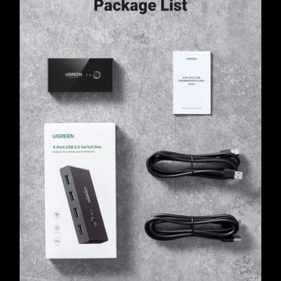 محول من يوجرين |UGREEN 2 In 4 Out USB 3.0 Sharing Switch Box|30768 - متجر نصر